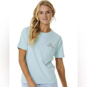 Rip Curl Light Blue Kids Tee with Graphic
